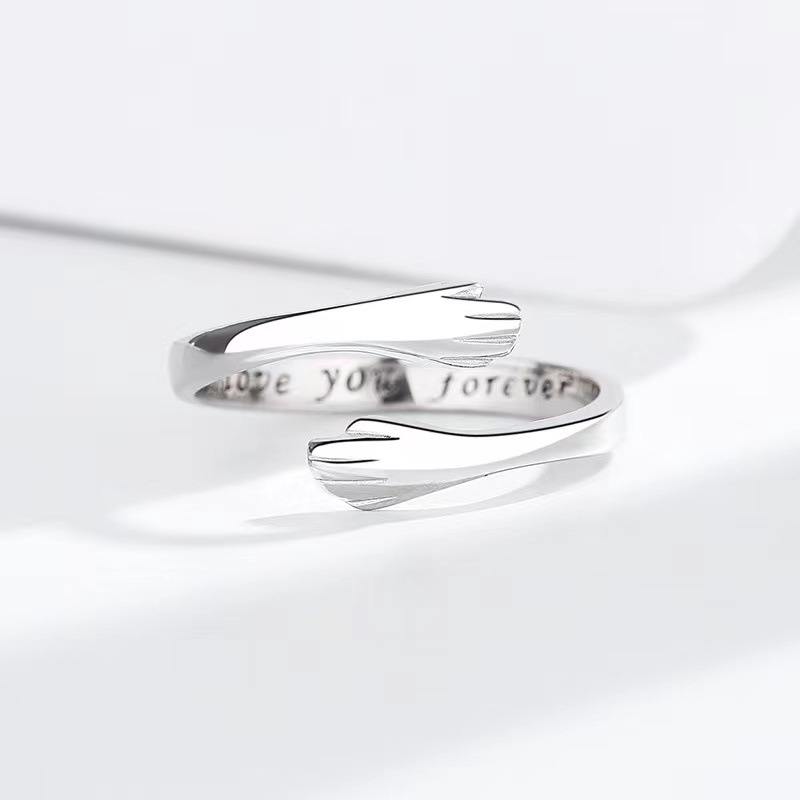 Anel Abraço Eterno + Cartinha + Caixa de Presente