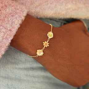Pulseira "Jardim" 1-10 flores de nascimento