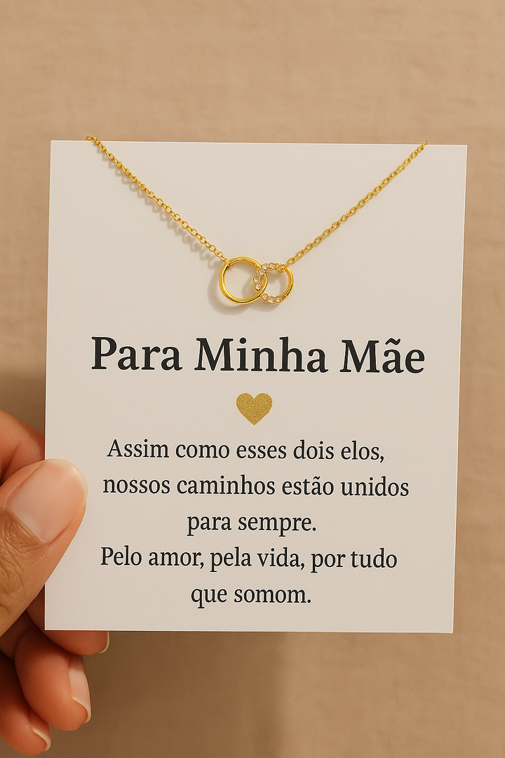 Colar Elo de Fé Banhado a Ouro