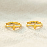 Conjunto Irmãs em Cristo com Banho de Ouro 18K