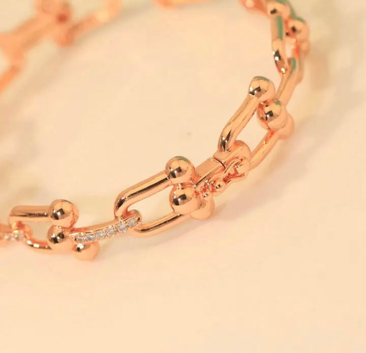 Bracelete Ouro Rosa