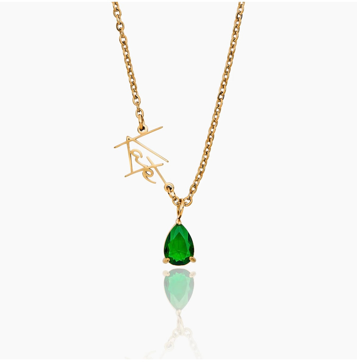 Colar personalizado "Vida" com pedras do nascimento