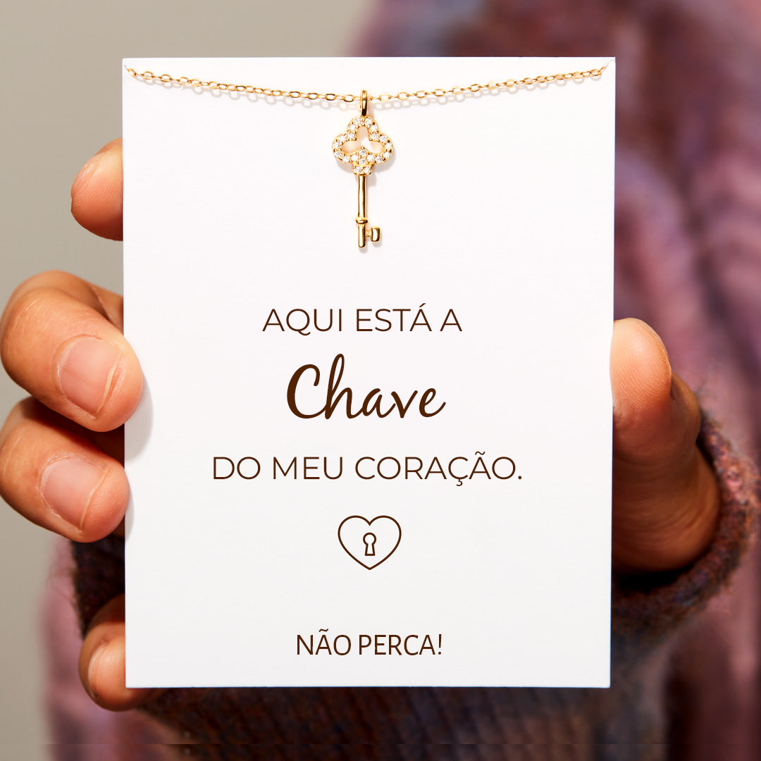 Colar "Chave do Meu Amor"
