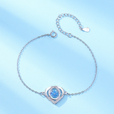Pulseira Olho de Proteção com Pedra Azul e Zircônias